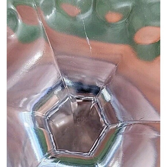 Fostoria American Pattern Clear Compote Stemmed 6 inches FLAW - Picture 11 of 14